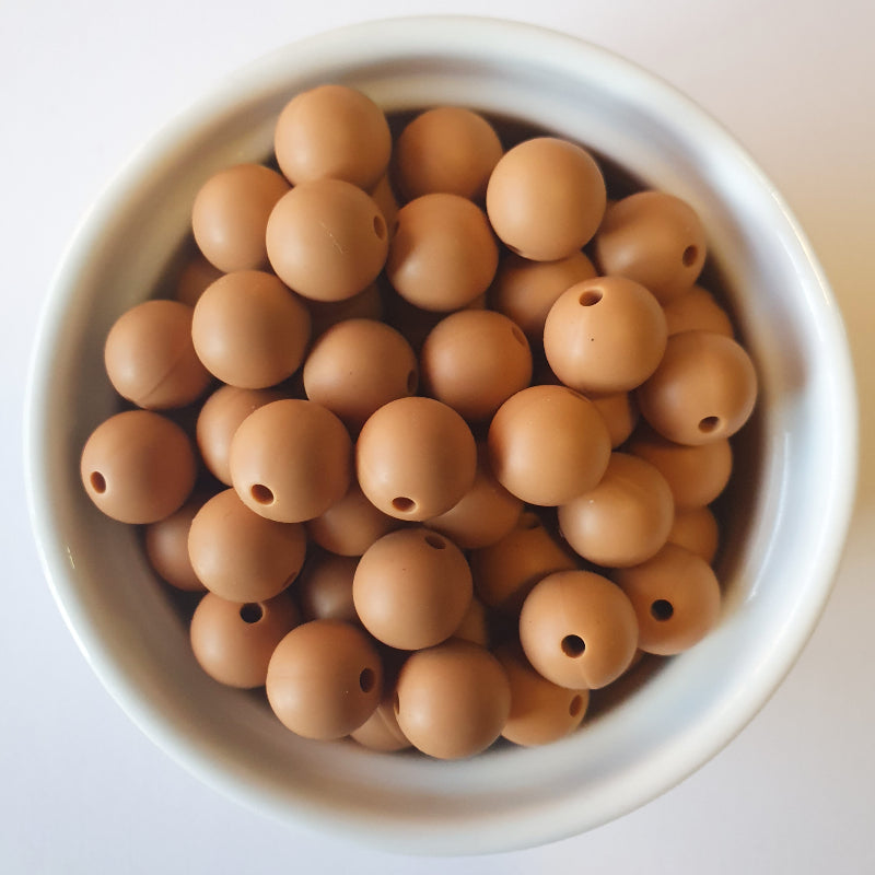pastry shell round silicone beads - hey beadly