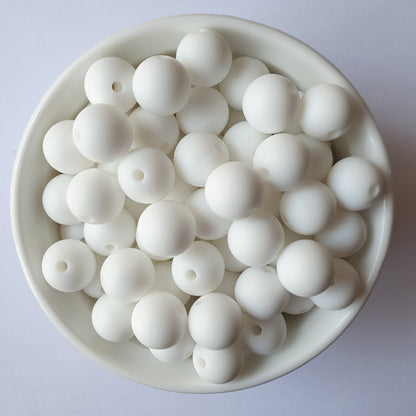 white round silicone beads - hey beadly