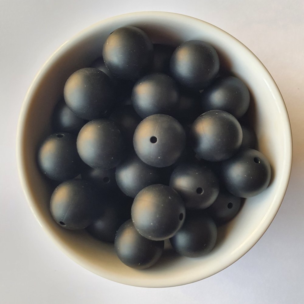 19mm Round Silicone Beads - Hey Beadly