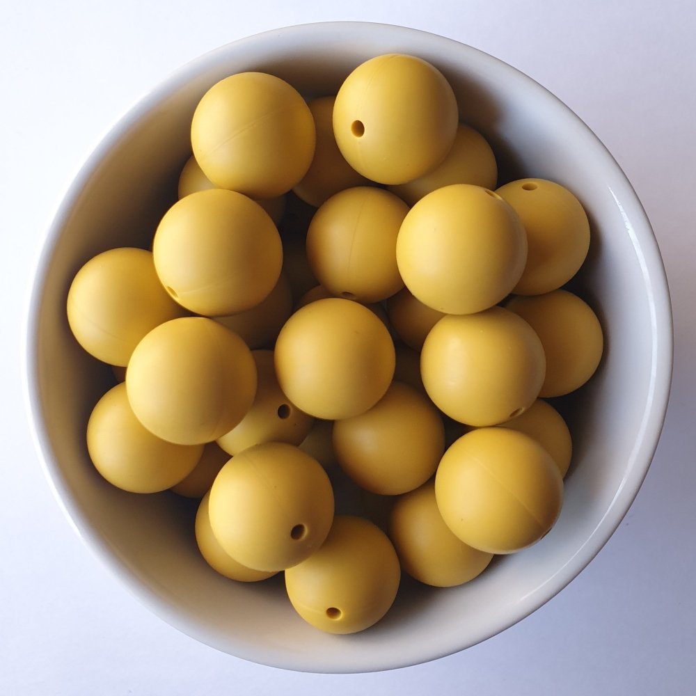 19mm Round Silicone Beads - Hey Beadly