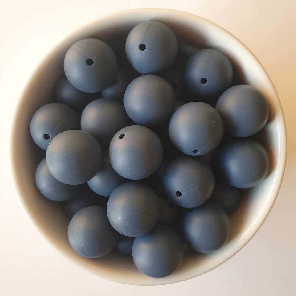 19mm Round Silicone Beads - Hey Beadly