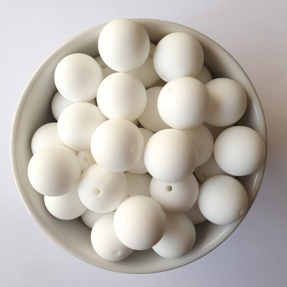 19mm Round Silicone Beads - Hey Beadly