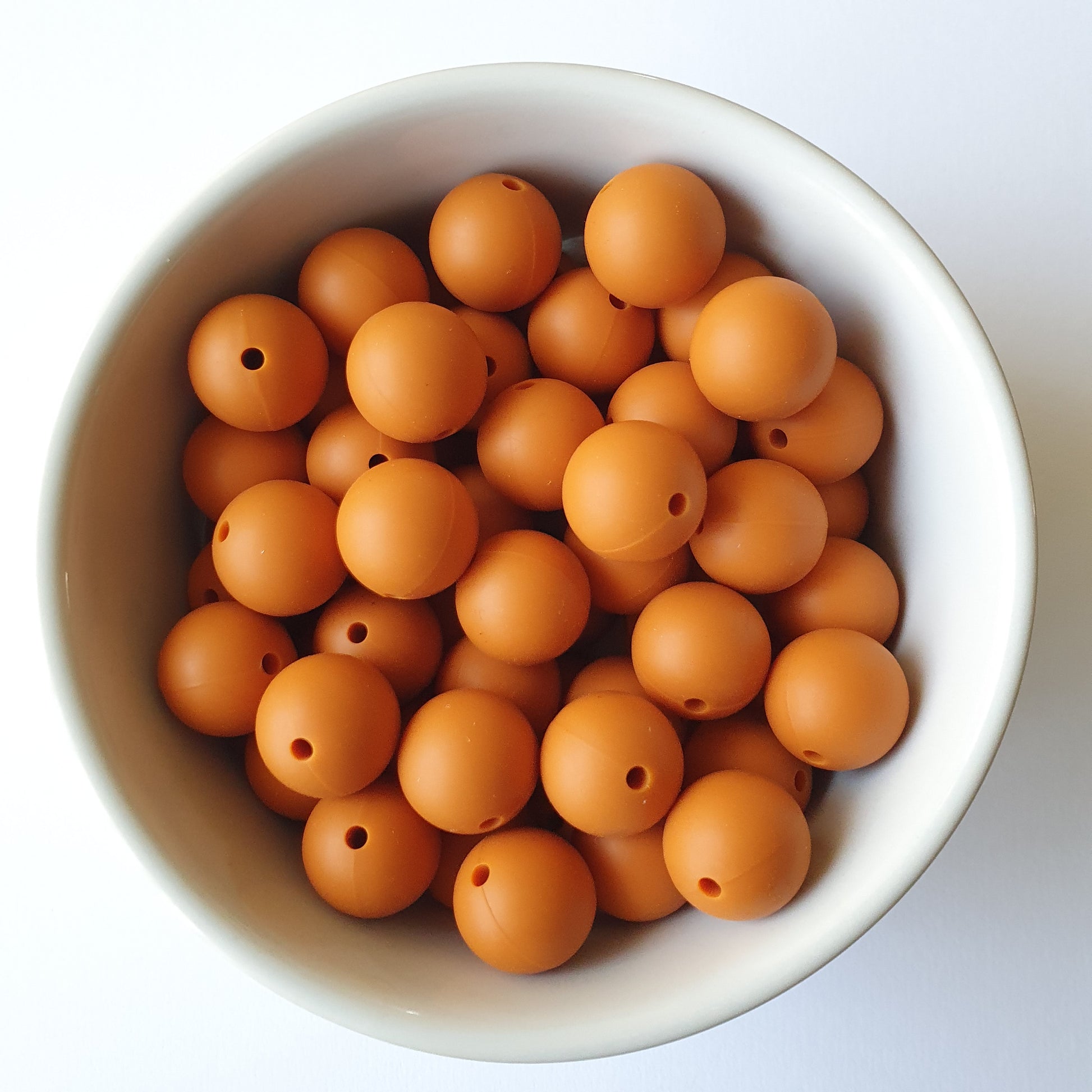 Golden Ochre silicone beads