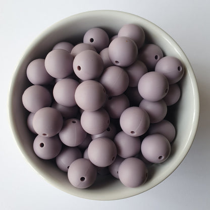15mm Round Silicone Beads