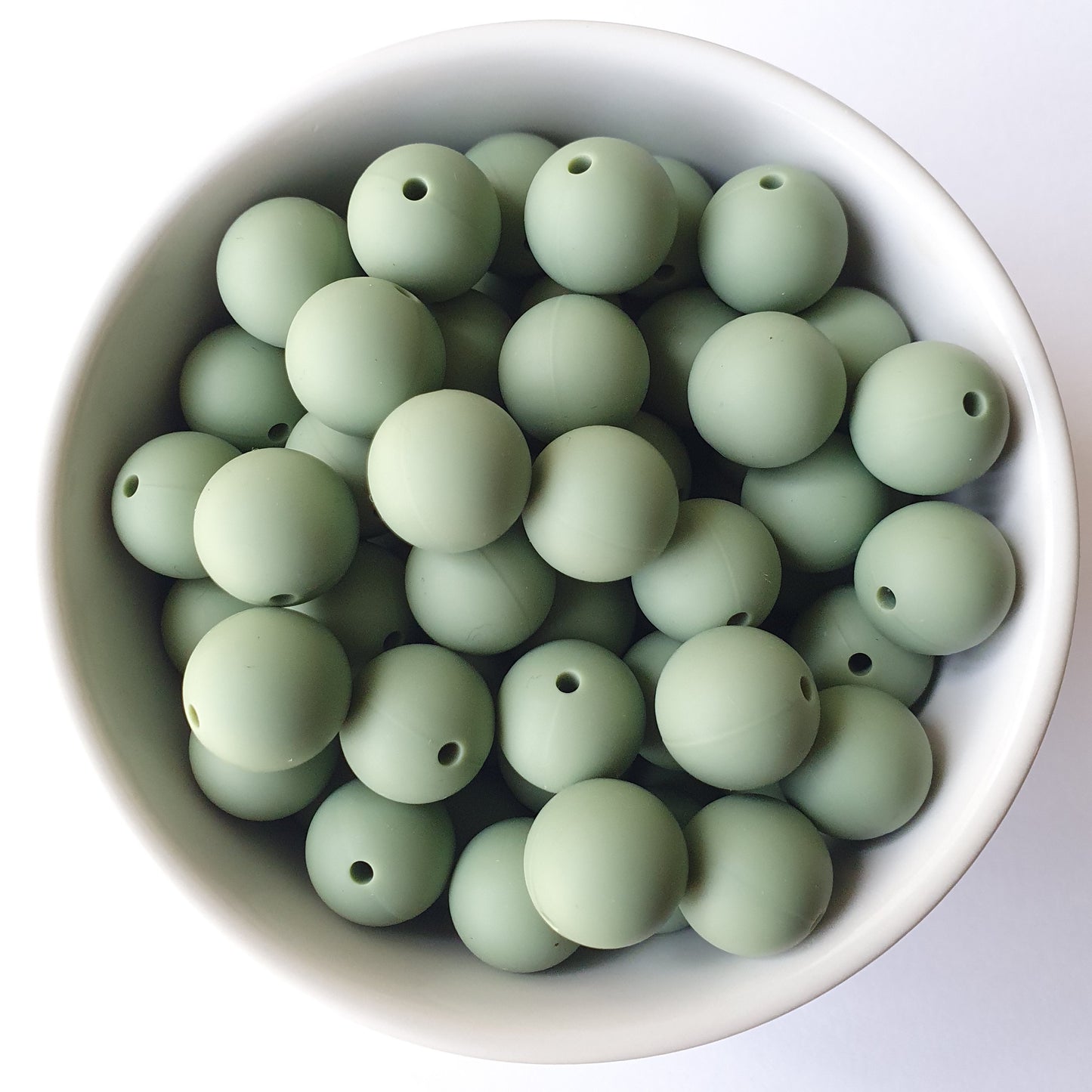 15mm Round Silicone Beads