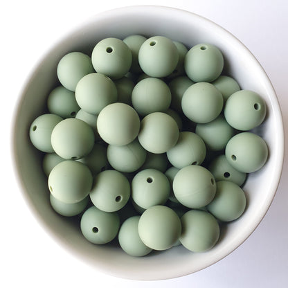 15mm Round Silicone Beads