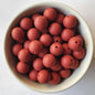 15mm marsala round silicone beads