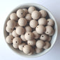 15mm doeskin round silicone beads