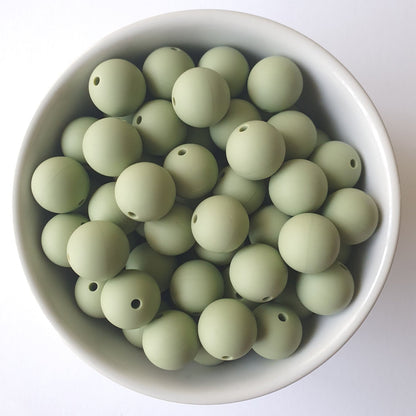 15mm Round Silicone Beads