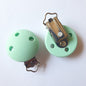 30mm Round Silicone Pacifier Clips - Hey Beadly