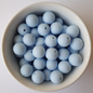 pastel blue 15mm silicone beads 