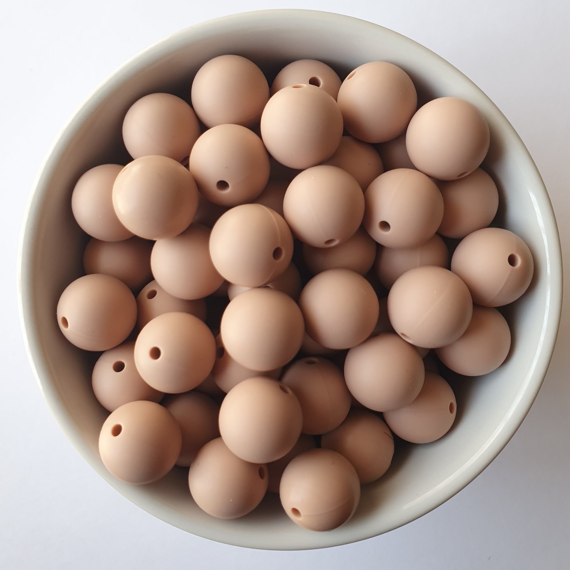 15mm mahogany rose round silicone beads