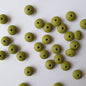 army green lentil silicone beads - Hey Beadly