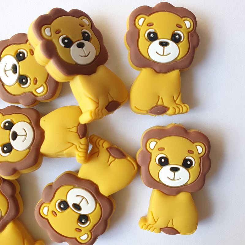 Baby Lion Silicone Beads - Hey Beadly