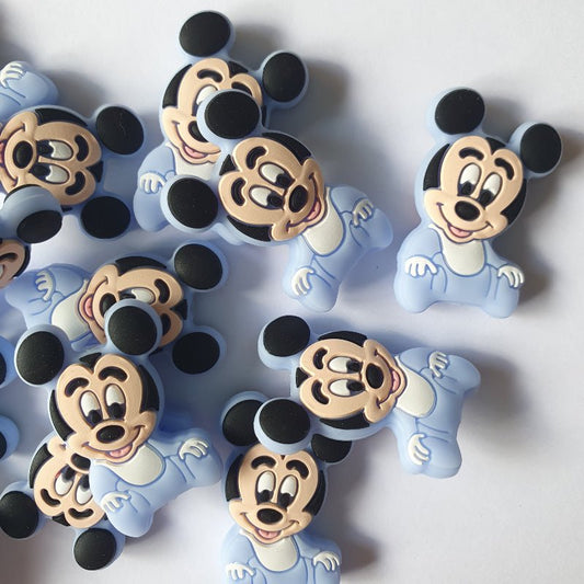 Baby Mickey Mouse Silicone Beads - Hey Beadly