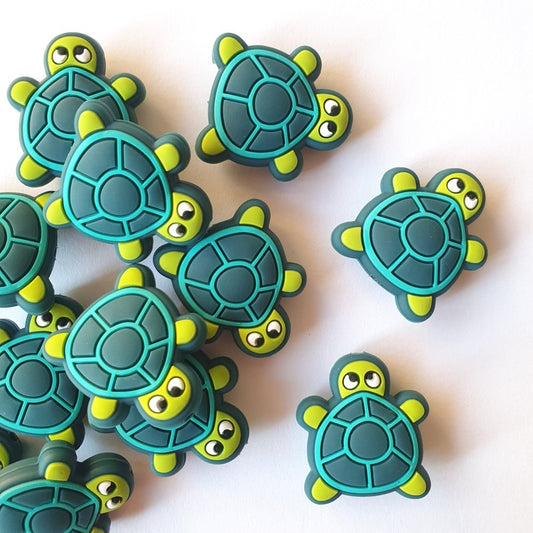 Baby Turtle Silicone Beads - Hey Beadly