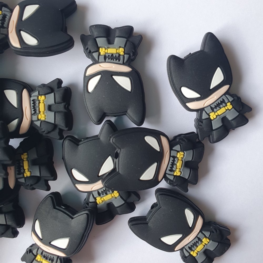 Batman Silicone Beads - Hey Beadly
