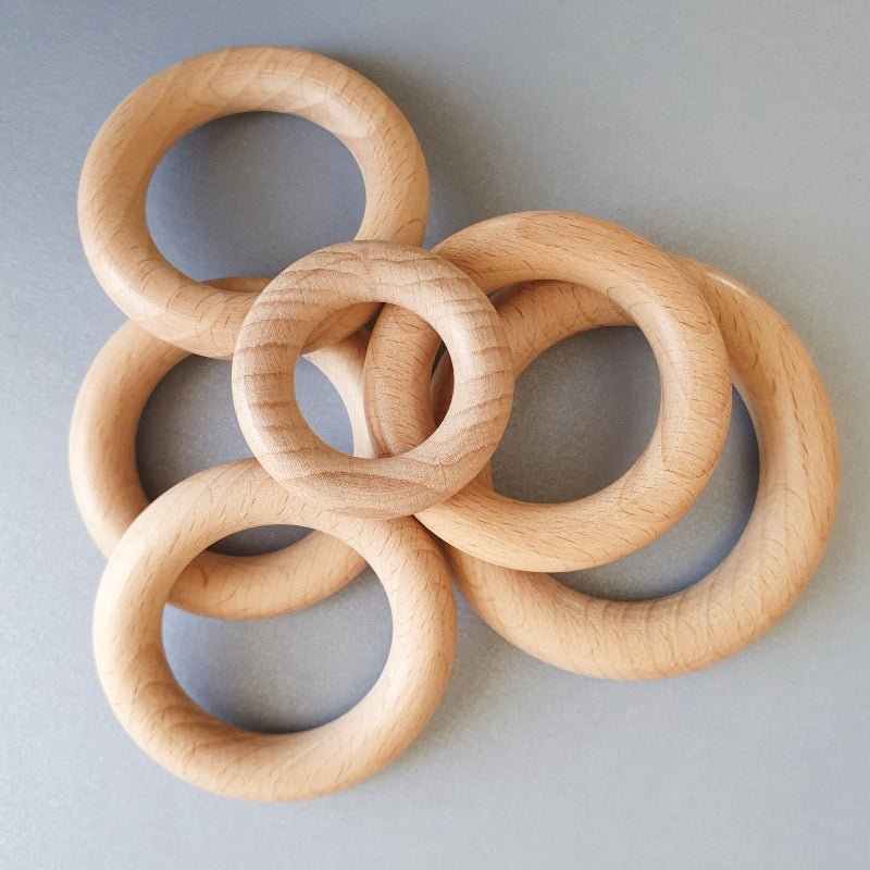 Beech Wood Rings - Hey Beadly
