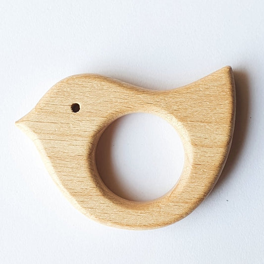 Bird Beech Wood Teether - Hey Beadly