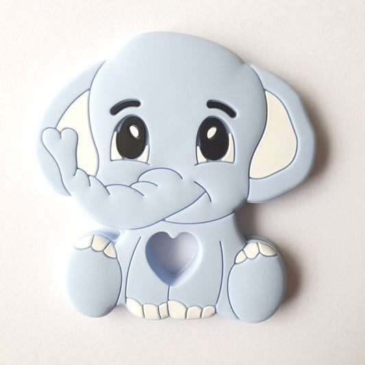 Blue Elephant Silicone Teether - Hey Beadly