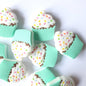 Confetti Cupcake Silicone Beads - Hey Beadly