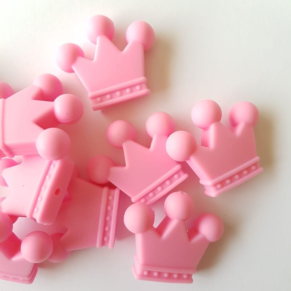 Crown Silicone Beads - Hey Beadly