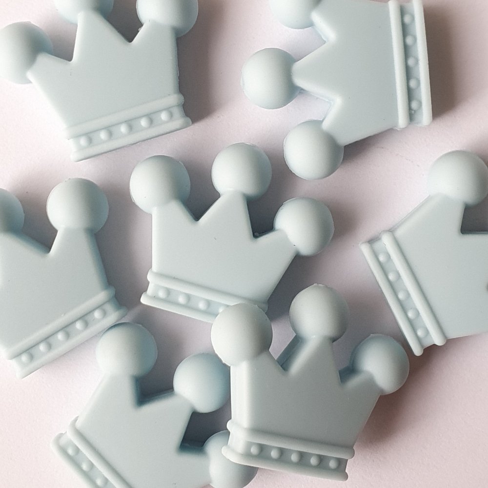 Crown Silicone Beads - Hey Beadly