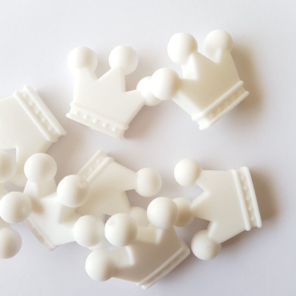 Crown Silicone Beads - Hey Beadly