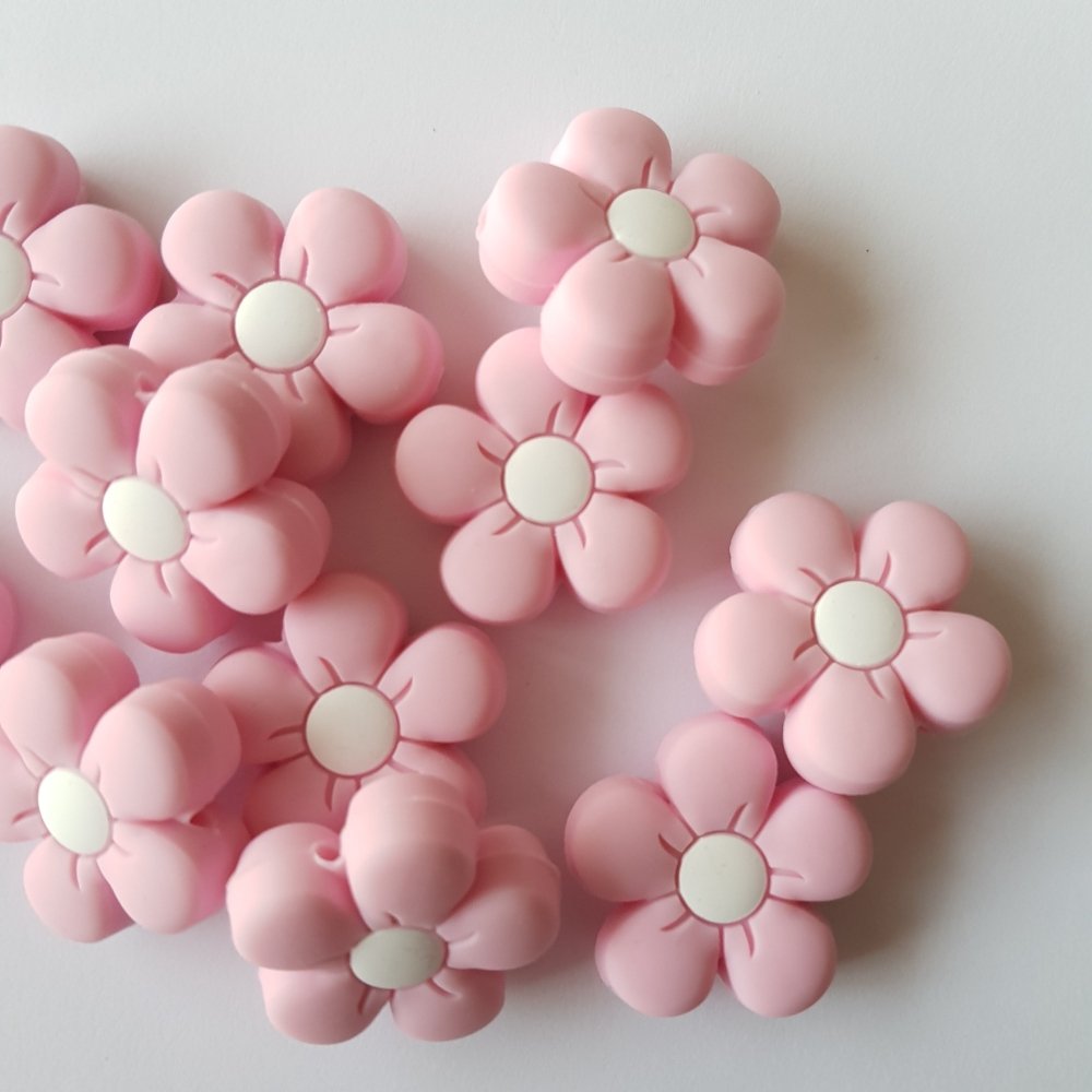 Flower Silicone Beads - Hey Beadly