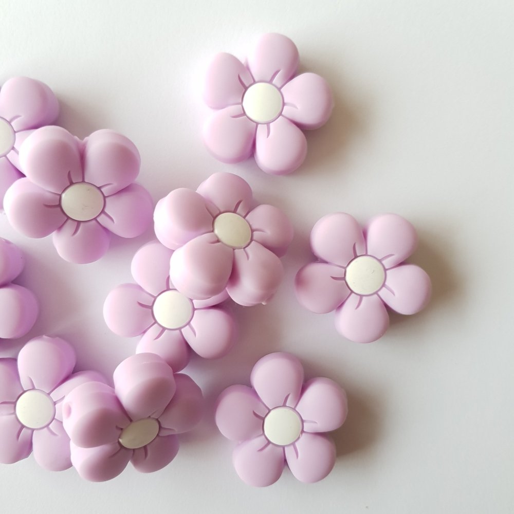 Flower Silicone Beads - Hey Beadly
