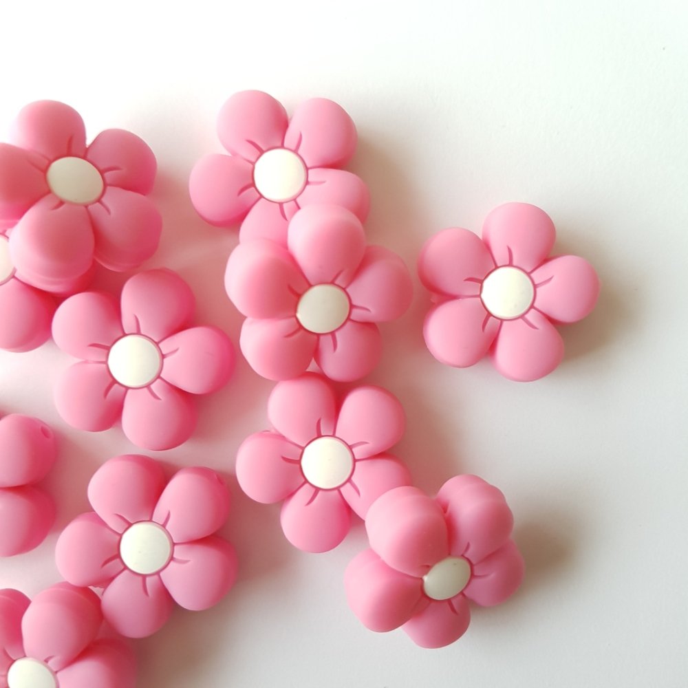 Flower Silicone Beads - Hey Beadly