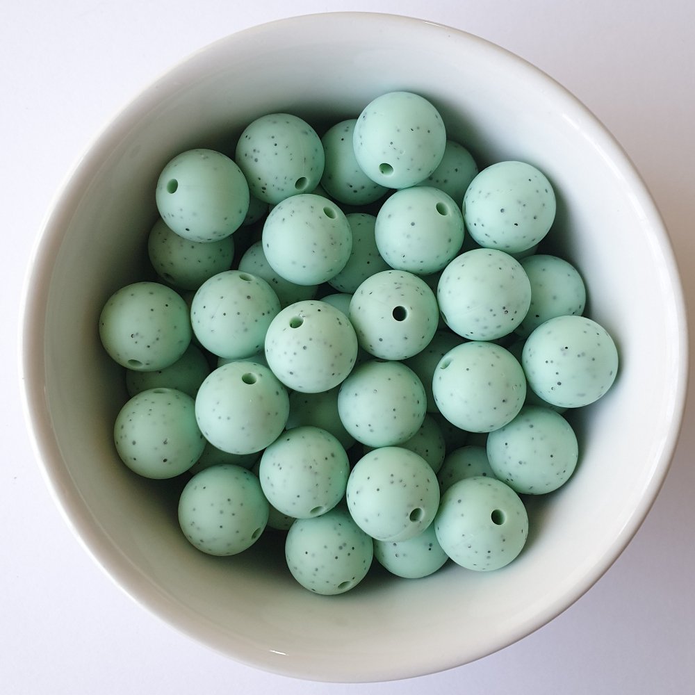 Speckled Silicone Beads - Hey Beadly