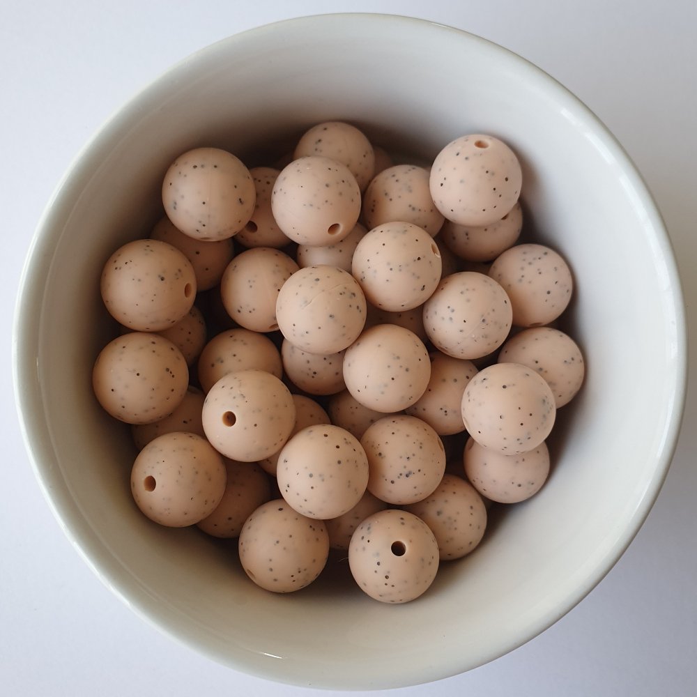 Speckled Silicone Beads - Hey Beadly