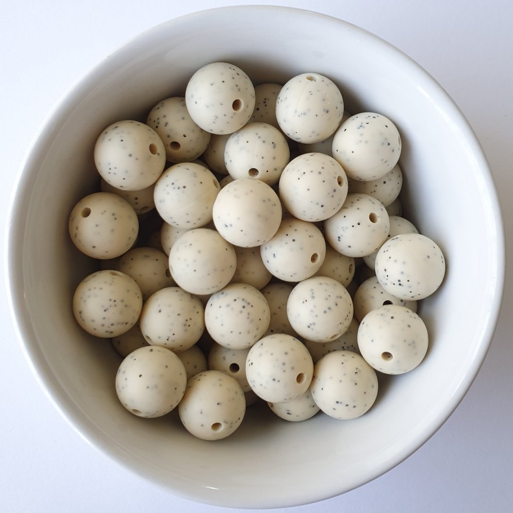 Speckled Silicone Beads - Hey Beadly