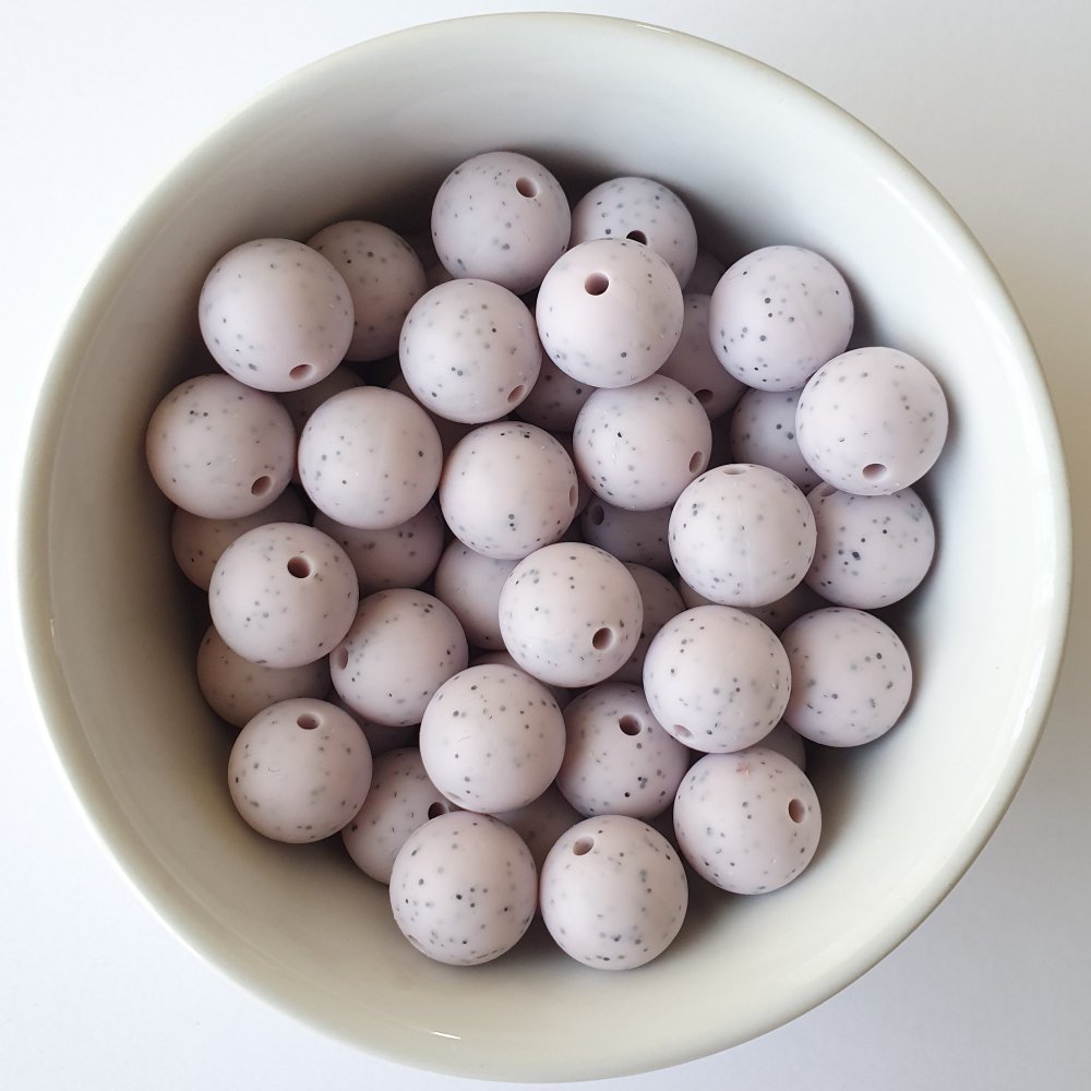 Speckled Silicone Beads - Hey Beadly