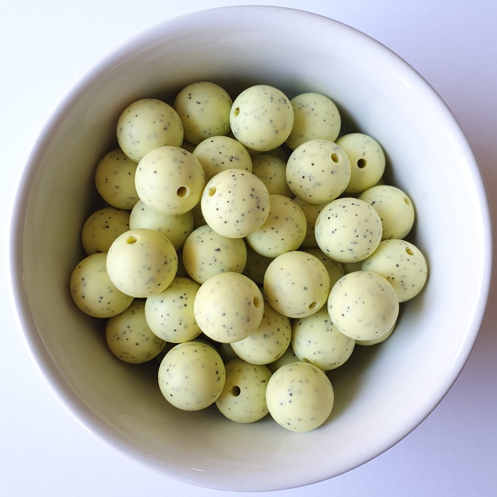Speckled Silicone Beads - Hey Beadly