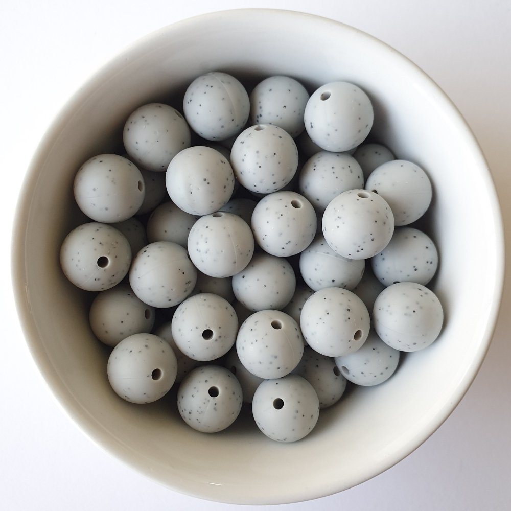 Speckled Silicone Beads - Hey Beadly