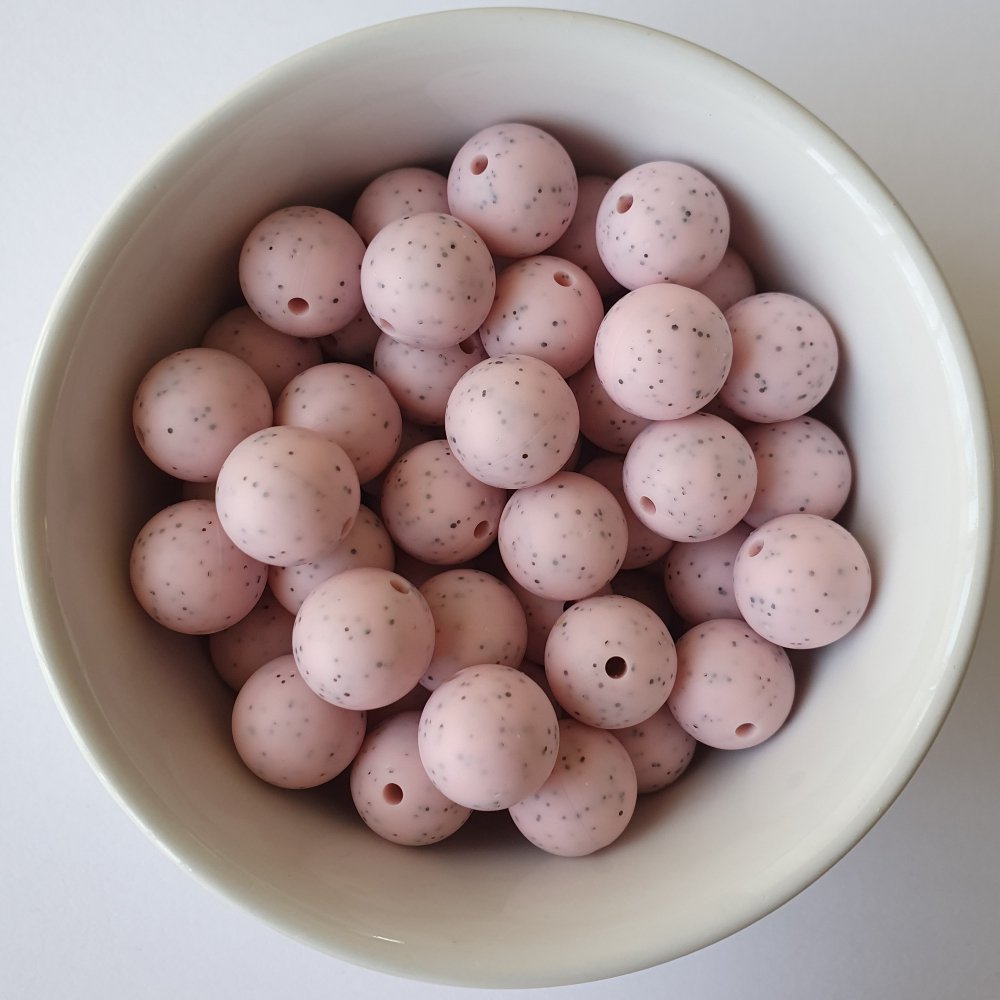 Speckled Silicone Beads - Hey Beadly