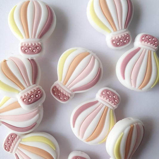 Hot Air Balloon Silicone Beads - Hey Beadly