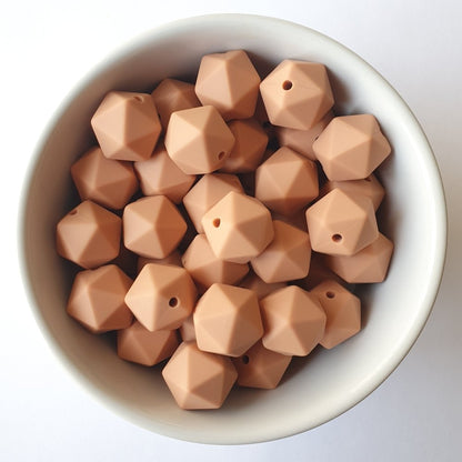 Icosa Silicone Beads - 14mm and 17mm - Hey Beadly