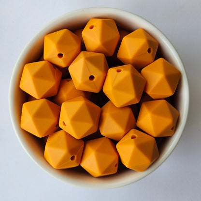Icosa Silicone Beads - 14mm and 17mm - Hey Beadly