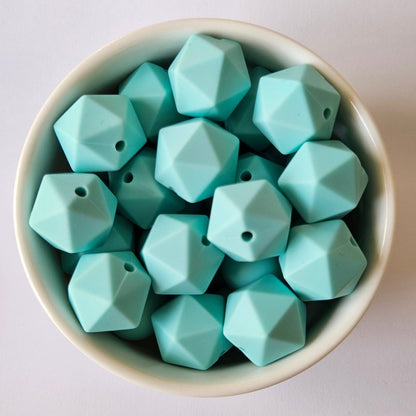 Icosa Silicone Beads - 14mm and 17mm - Hey Beadly
