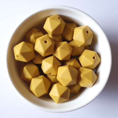 Icosa Silicone Beads - 14mm and 17mm - Hey Beadly
