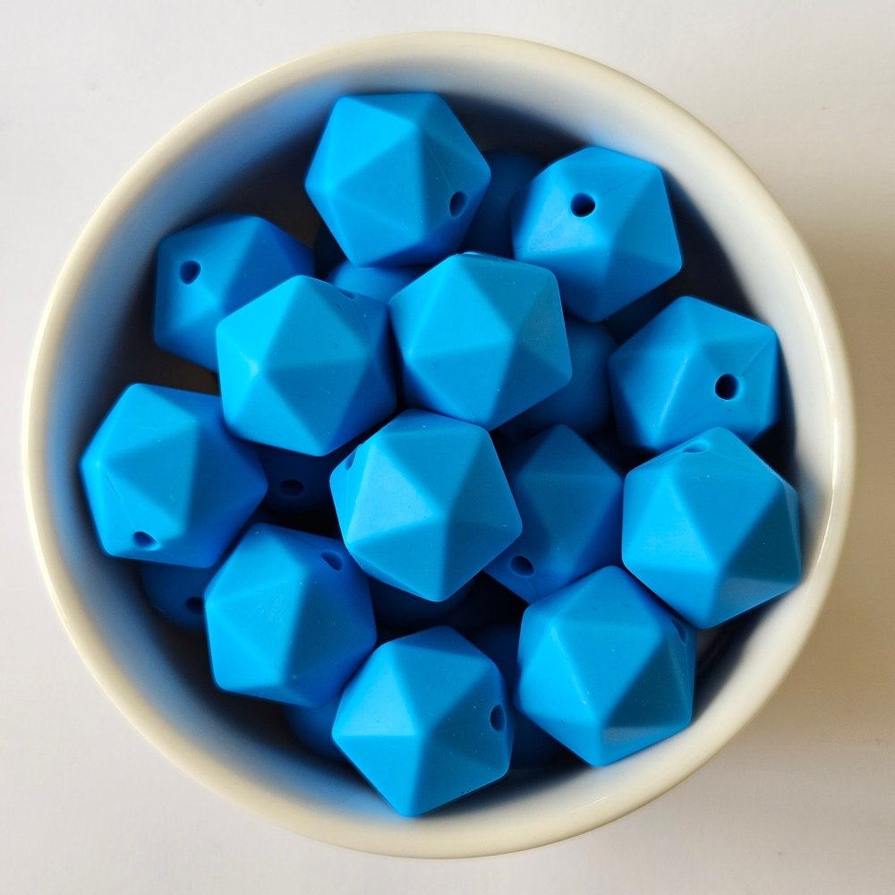 Icosa Silicone Beads - 14mm and 17mm - Hey Beadly