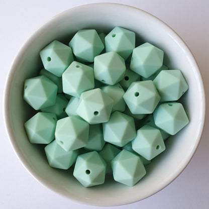 Icosa Silicone Beads - 14mm and 17mm - Hey Beadly