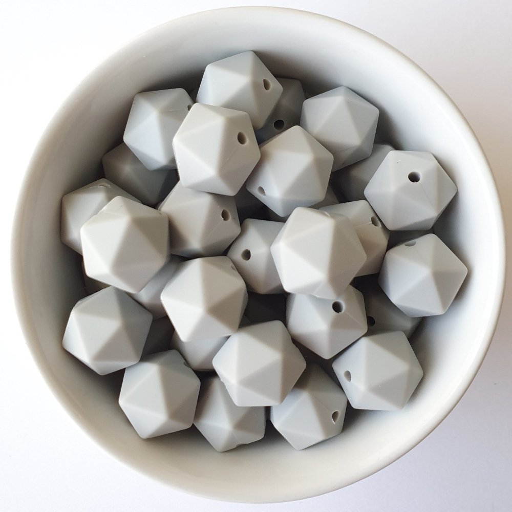 Icosa Silicone Beads - 14mm and 17mm - Hey Beadly