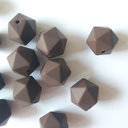 Icosa Silicone Beads - 14mm and 17mm - Hey Beadly