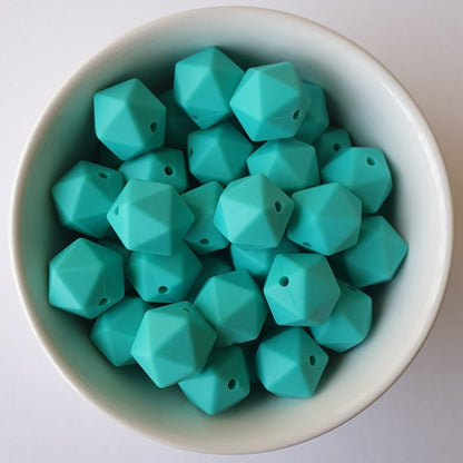 Icosa Silicone Beads - 14mm and 17mm - Hey Beadly