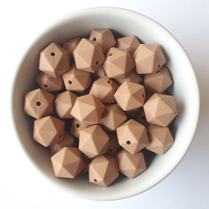 Icosa Silicone Beads - 14mm and 17mm - Hey Beadly