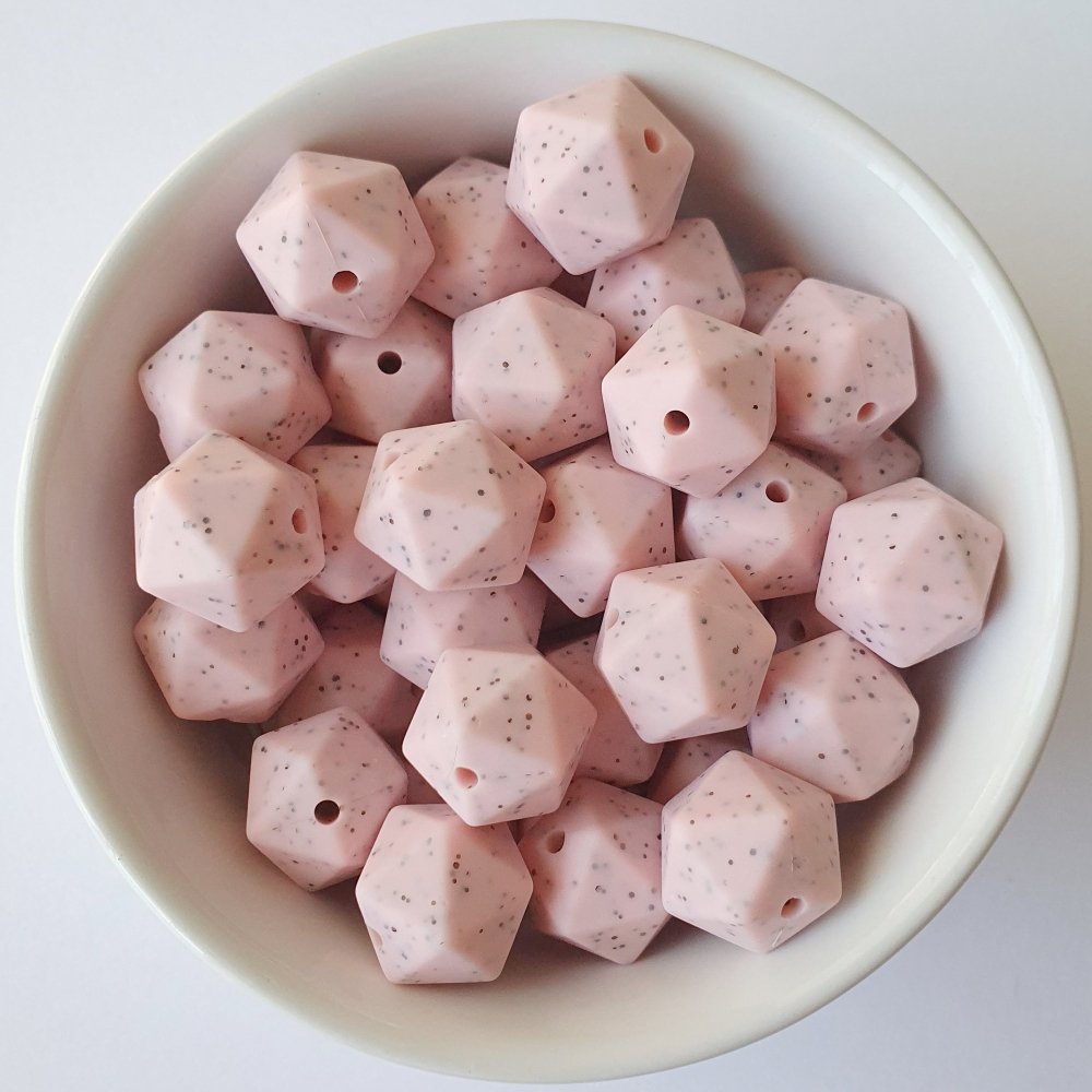 Icosa Silicone Beads - 14mm and 17mm - Hey Beadly
